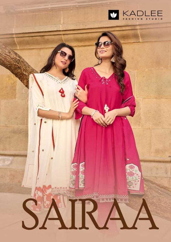 Kadlee sairaa 3pcs wholesale ladies kurtis in surat